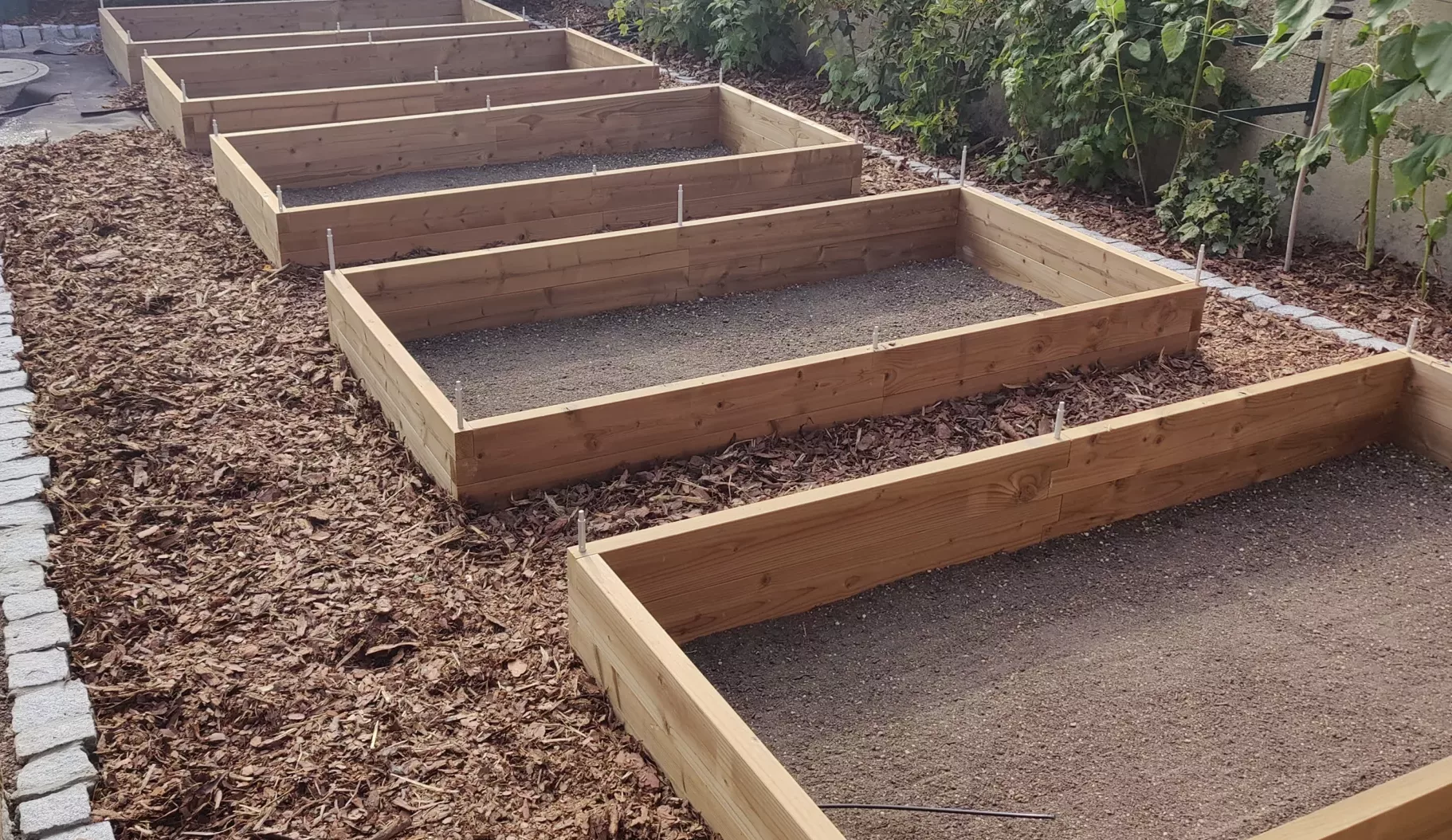 Beetgestaltung und Bepflanzung